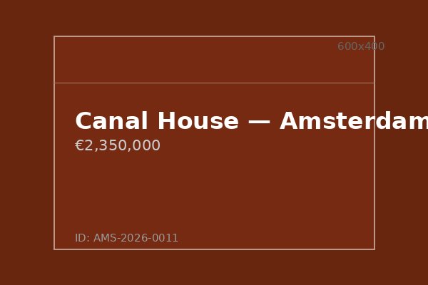 Canal House — Amsterdam