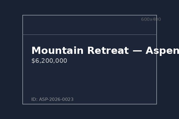 Mountain Retreat — Aspen