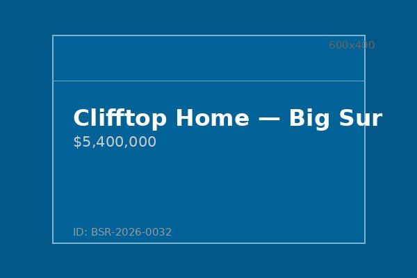 Clifftop Home — Big Sur