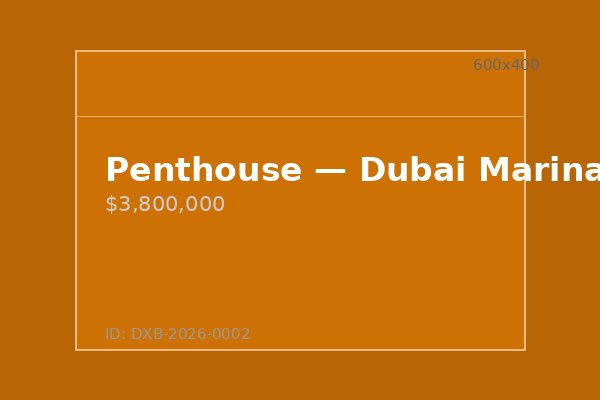 Penthouse — Dubai Marina