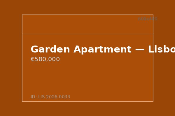 Garden Apartment — Lisbon