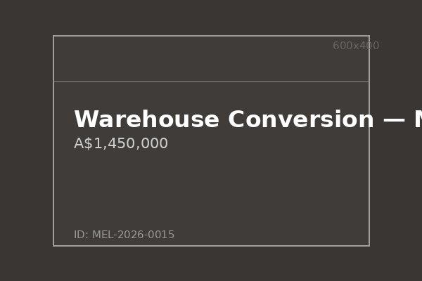 Warehouse Conversion — Melbourne