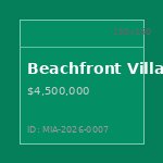 Beachfront Villa — Miami