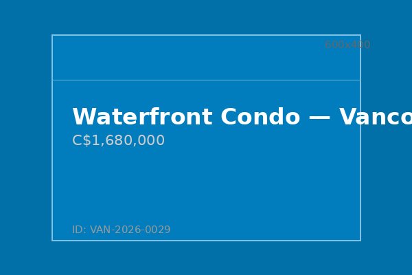 Waterfront Condo — Vancouver