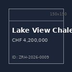 Lake View Chalet — Zurich